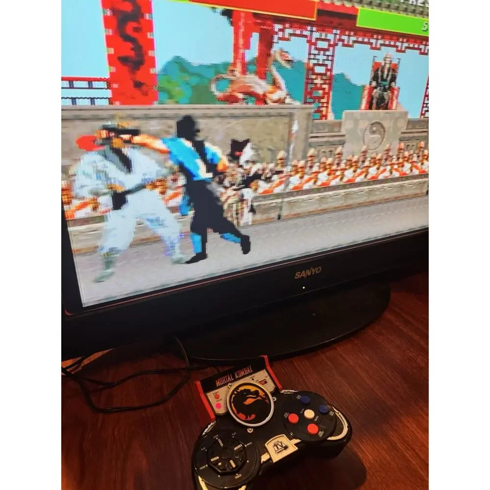 Jakks Pacific Mortal Kombat Plug & Play TV Game Tested Working No Battery Cover